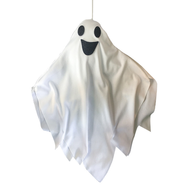 Fantasma de Halloween, fantasma colgante, horror, atmósfera de expresión múltiple, decoración de porche de patio, colgante de fantasma colgante blanco transfronterizo