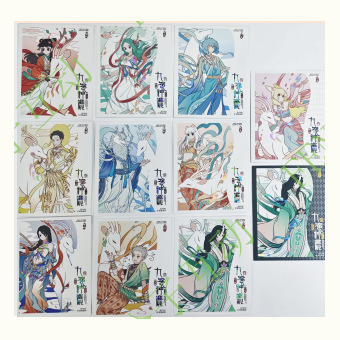 正規品 フェイシャン×敦煌美術館共同ブランド-九色神鹿シリーズ-ブリキバッジブラインドボックスアニメ|undefined