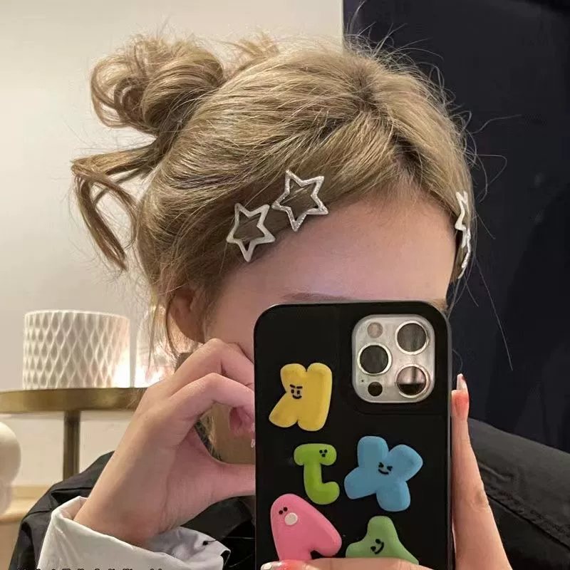 Хочу исследовать тайны галактики вместе с вами ~ заколка для волос Star BB, сладкие боковые челки, карта прически