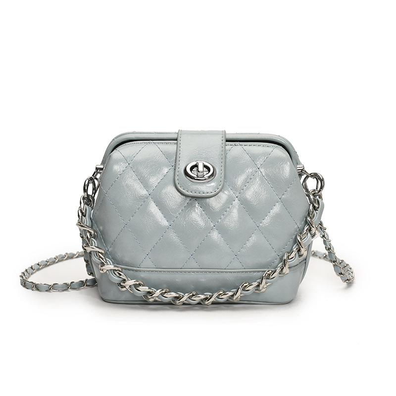 Bolso de caja súper caliente de estilo explosivo para mujer 2025 nuevo bolso cuadrado pequeño de cadena de diamantes bolso de mensajero de alta gama popular de todos los partidos