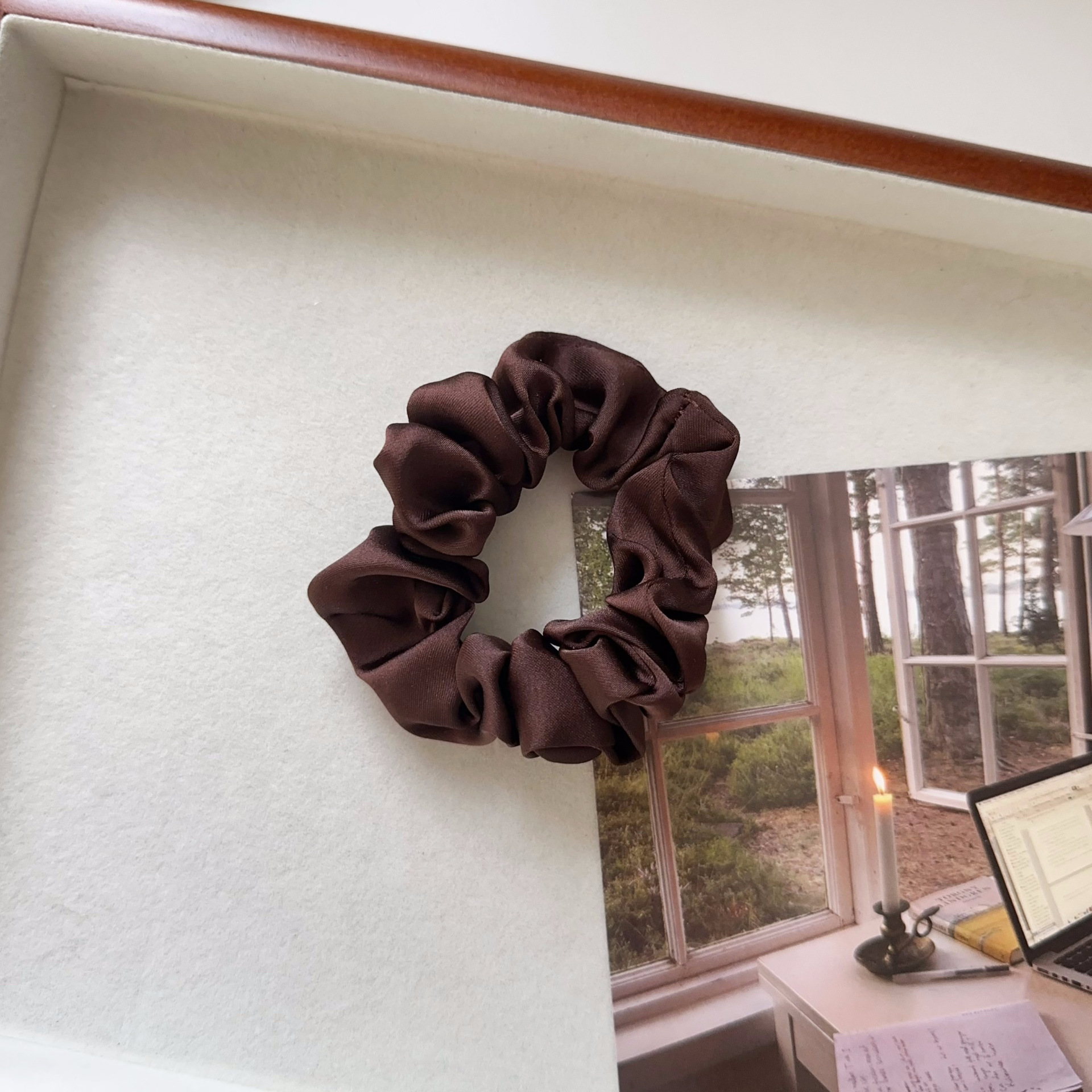 8g Weight Hair Tie Hair Accessories Type 1 Piece Quantity Holiday, Daily Occasion Solid Color Pattern Women's Gender Simple Style, Classic Style Style Women's Simple Style Classic Style Solid Color Cloth Hair Tie 28