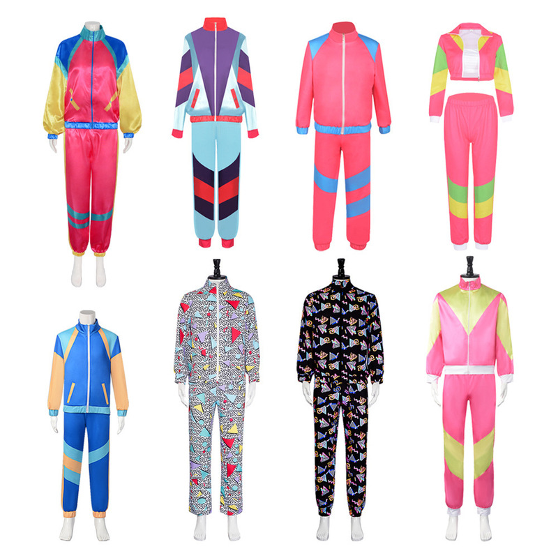 Amazon's Best-Selling 90S Sportswear Cosplay Set Halloween Retro 80S 90S Hip-Hop Role Play