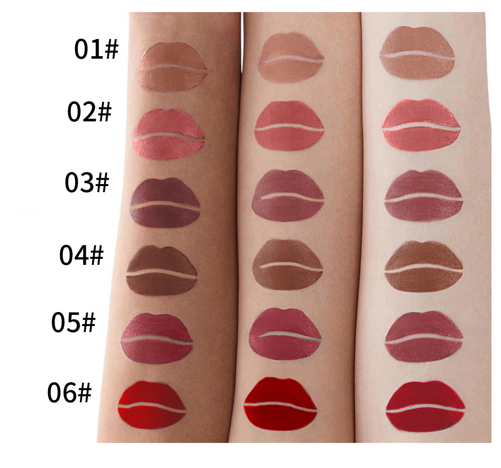 Weihnachts-Make-up verblasst, klebt nicht, Tassennebel, matte Glasur und Wangen-Lippenstift-Lipgloss mit doppeltem Verwendungszweck_voghion.com
