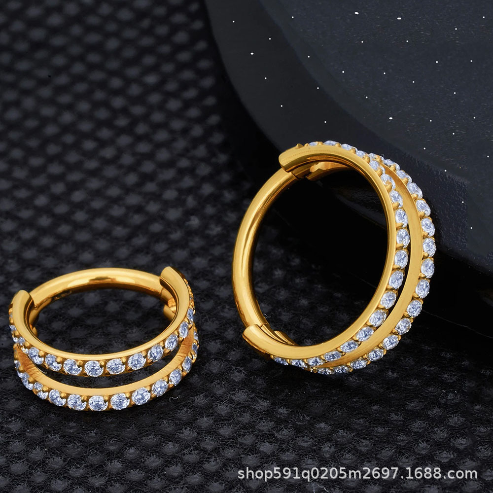 Labret piercing jewelry detail image
