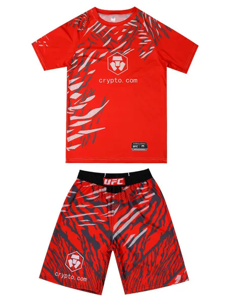 Ufc New Boxing Suit Suit Fighting Sanda Fighting Sports Fitness Training Suit Cross-Border Mma Short-Sleeved Shorts
