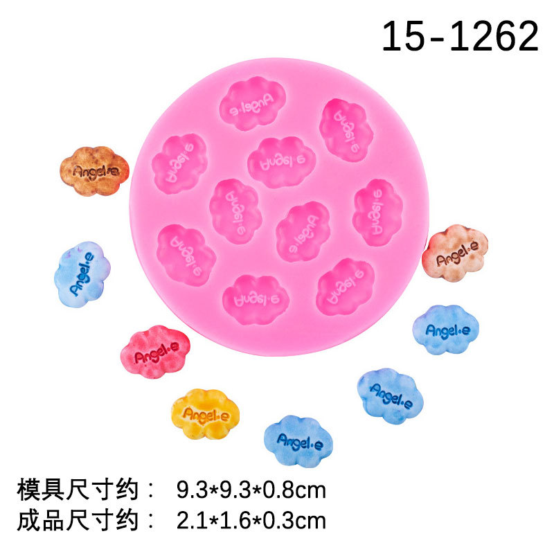 Multi-enlace Ángel carta Ángel nube molde de silicona Fondant chocolate accesorios para hornear molde de arcilla epoxi