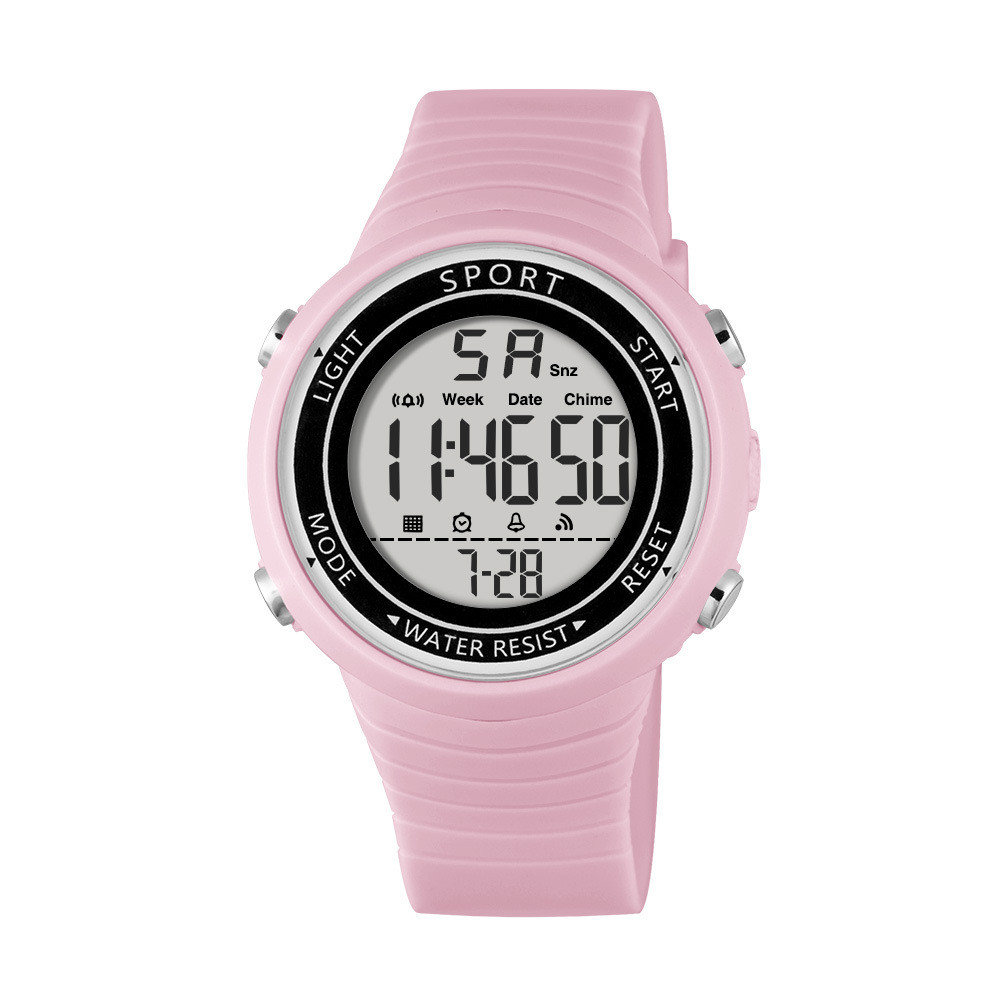 Nueva tendencia juvenil estudiantes reloj electrónico deportivo multifuncional alarma de luz nocturna relojes electrónicos al por mayor