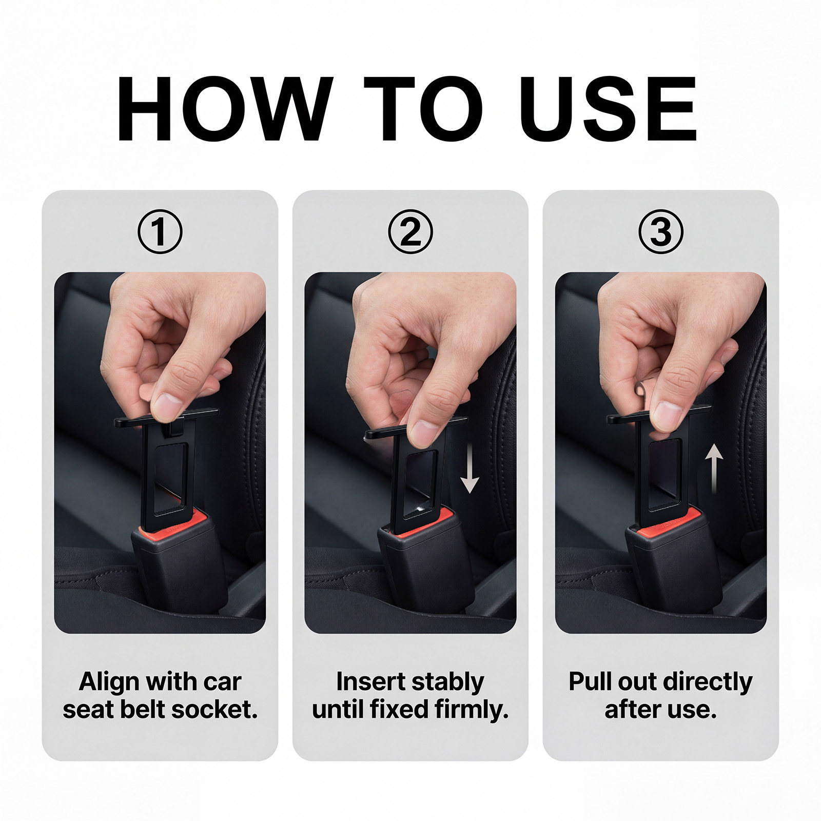 Car seat belt insert, no modification required, universal design for easy installation and use, suitable for various car models, a must-have for safe driving