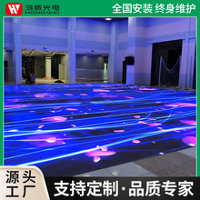 跨境P3.91地砖屏舞台酒店动态高清电子显示屏防水互动感应屏定制