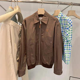 《毒家版本》现货高品质MU家新款缝线徽标夹克外套时尚百搭情侣款