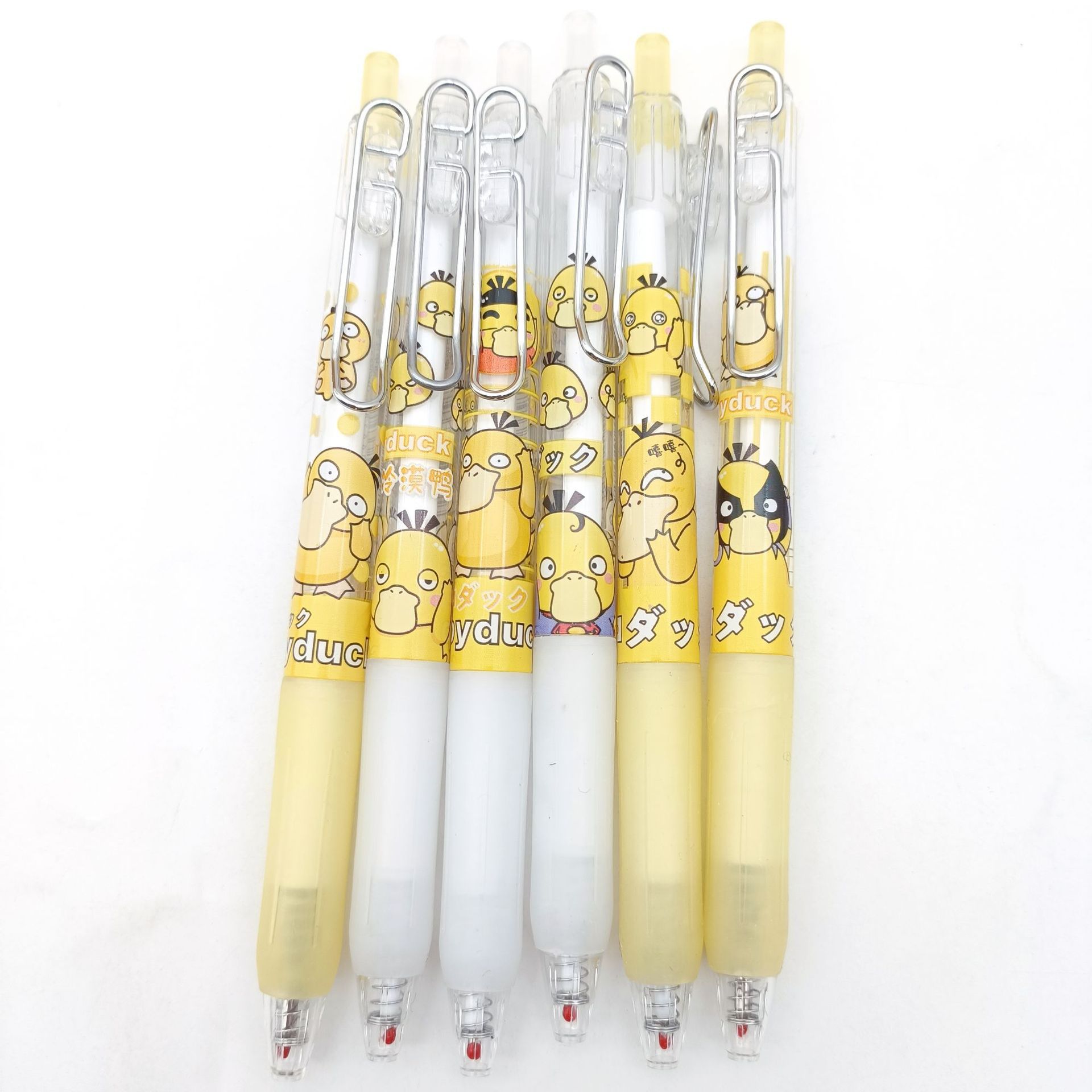 Caricatura canada pato creativa caja ciega lápiz para estudiantes de primaria y secundaria escribiendo lápiz neutro de alto valor facial animación bidimensional pulsación lápiz