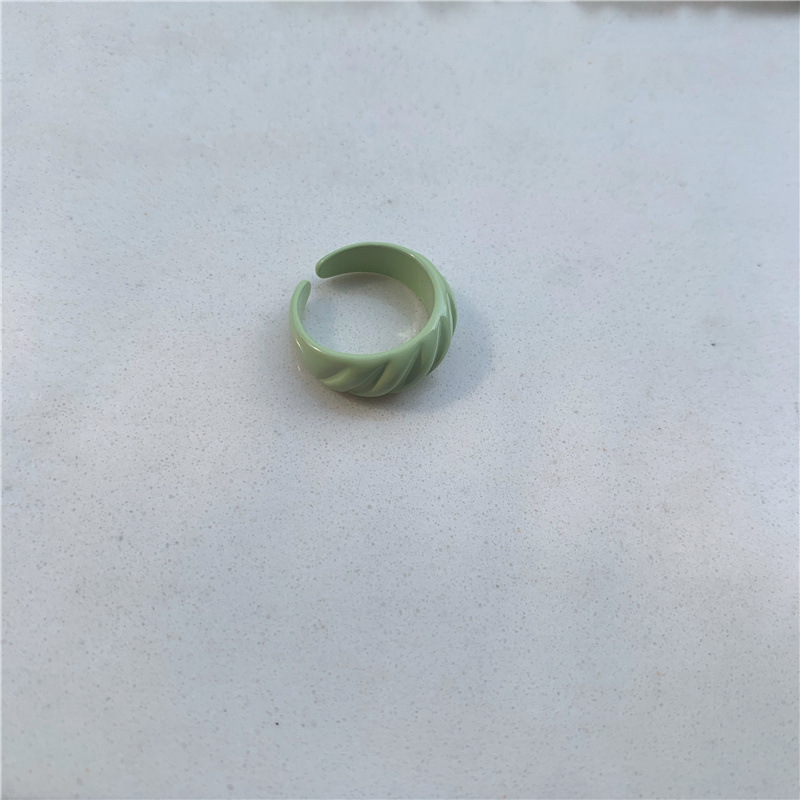 Wholesale Jewelry Candy Color Spell Diagonal Stripe Open Ring Nihaojewelry display picture 12