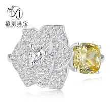 Ľ���錚2023�¿�S925���y8*8�S荱����и߼���ɽ�軨�r�н�ָŮ