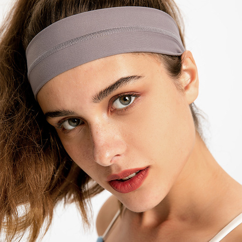 Merillat Merillat  summer new solid color sports headband moisture-wicking yoga headscarf for women