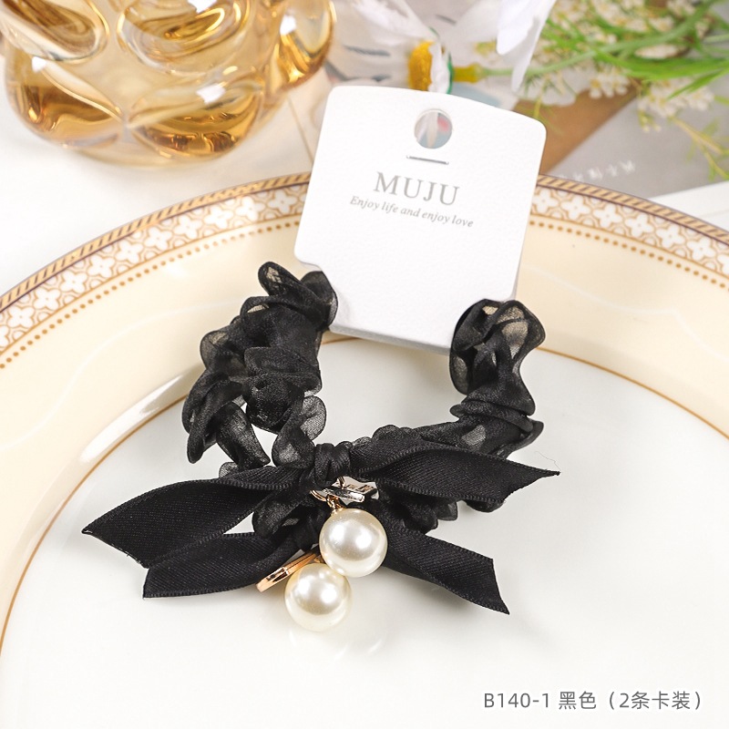 [Carga de tarjeta] sensación de alto nivel coreano de cabello de código de barras de moda de alta elasticidad de cabello anillo de cabello correa de cola de caballo