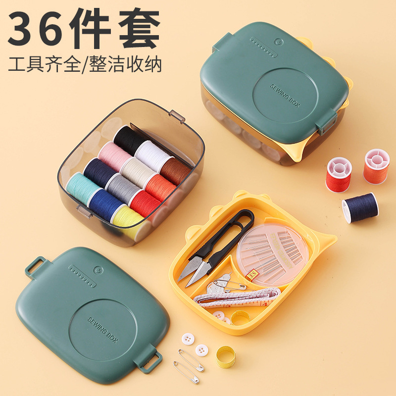 Caja de costura del hogar al por mayor caja de costura multifuncional portátil dormitorio costura caja traje ropa herramientas