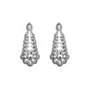 Metal glossy earrings, European style, wholesale