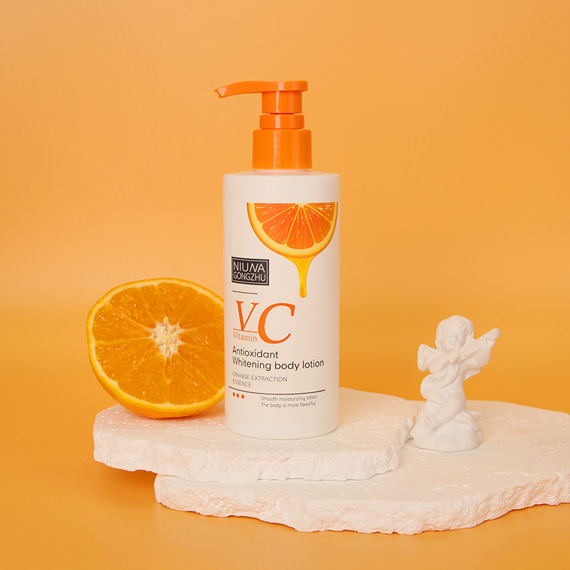 Factory Direct VC Loción corporal Vitamina C Hidratante Hidratante e Hidratante Piel Fragancia duradera Comercio exterior