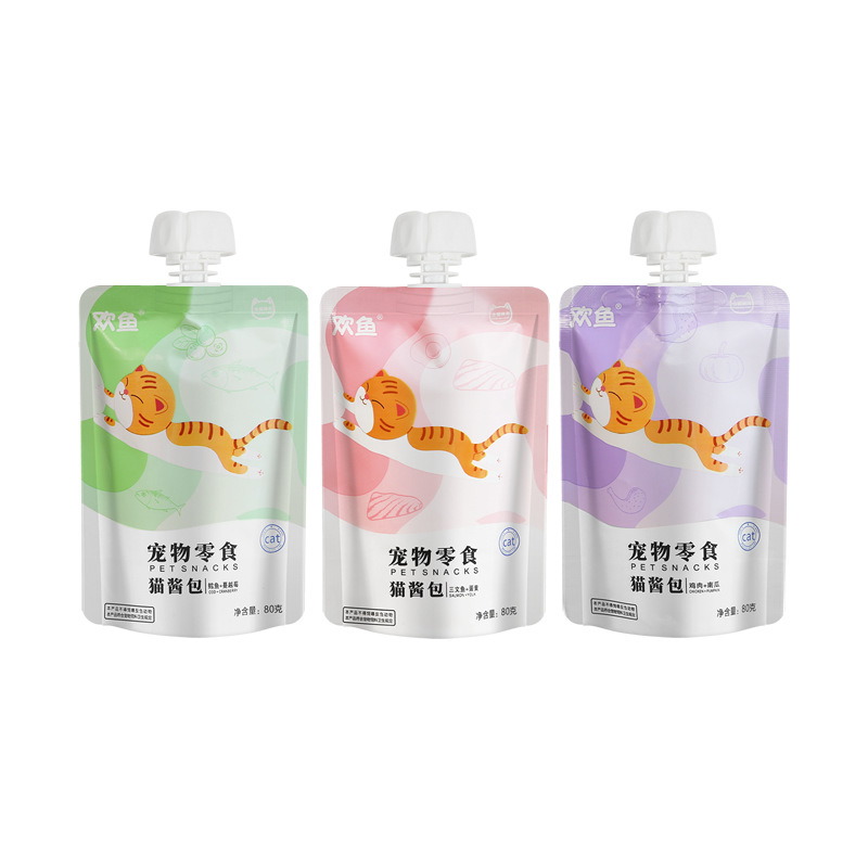 Paquete de salsa para gatos, bocadillos para gatos, comida húmeda para gatos adultos, paquete de alimentos enlatados, nutrición, aumento de peso, salsa para gatos para mascotas, paquetes de salsa para gatos