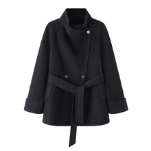 2025年秋冬新款时尚宽松显瘦双面呢毛呢外套大衣女AR234142