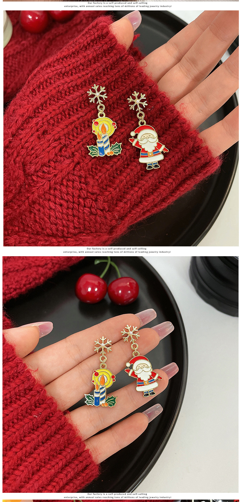 Fashion Christmas Tree Alloy Enamel Women's Drop Earrings 1 Pair display picture 2