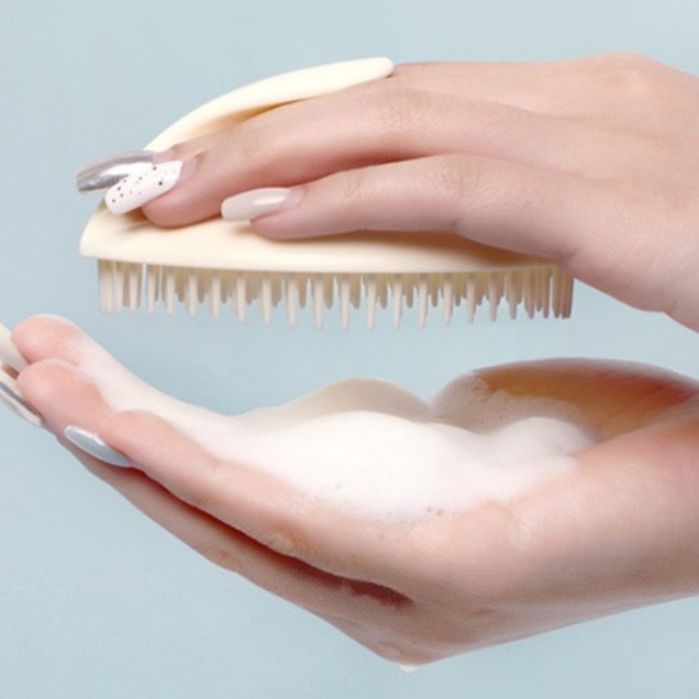 Lavarse el cabello artefacto mágico masaje champú cepillo champú peine meridianos agarración de la cabeza alimentación masaje cuero cabelludo