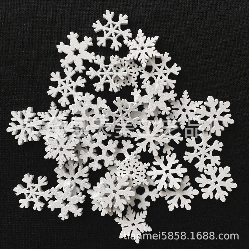 アマゾンwish電気商の人気木製30mm 35mm白い雪花原木色赤い雪花|undefined