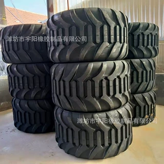 315X2-22.5 改装拖车宽基轮胎 打捆机用