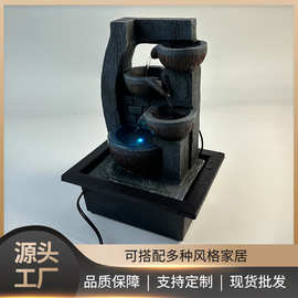 新天泉自动流水摆件循环水中式茶几办公室桌面小客厅家用装饰静音
