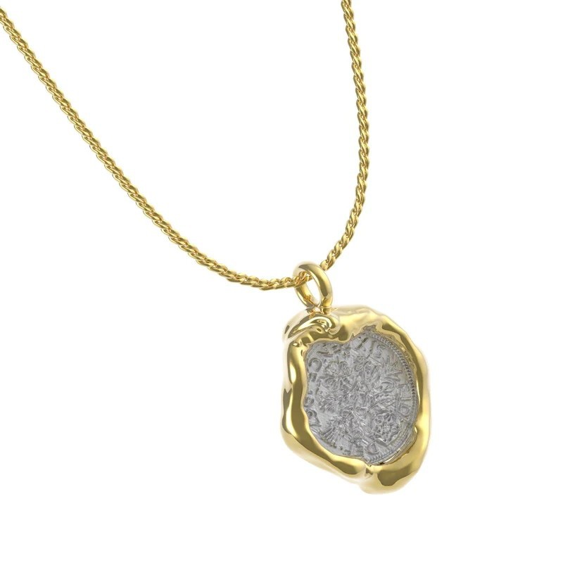 Retro, Classic Style Style Women's Brass Electroplating 18K Real Gold Plated Mixed Color Geometric Pendant Necklace Ring Necklace Bracelets Brass Jewelry