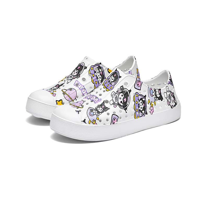 Agujero zapatos de verano niños niñas zapatos de playa lindo de dibujos animados Botas de lluvia padre-hijo antideslizante sandalias impermeables