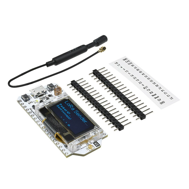 Плата разработки SX1276 0.96" OLED ESP32 Wi‑Fi Bluetooth LoRa узел 868–915 МГц