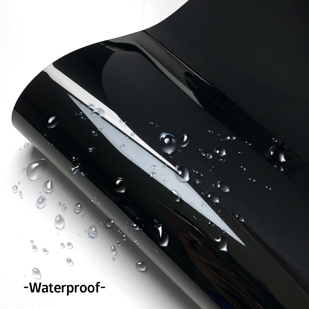 Glossy Black Color-Changing Film Pet Piano Black Film for Car Body, Full Car Sunroof, Roof Film, Car Cover Protective Film, Factory Direct Sales