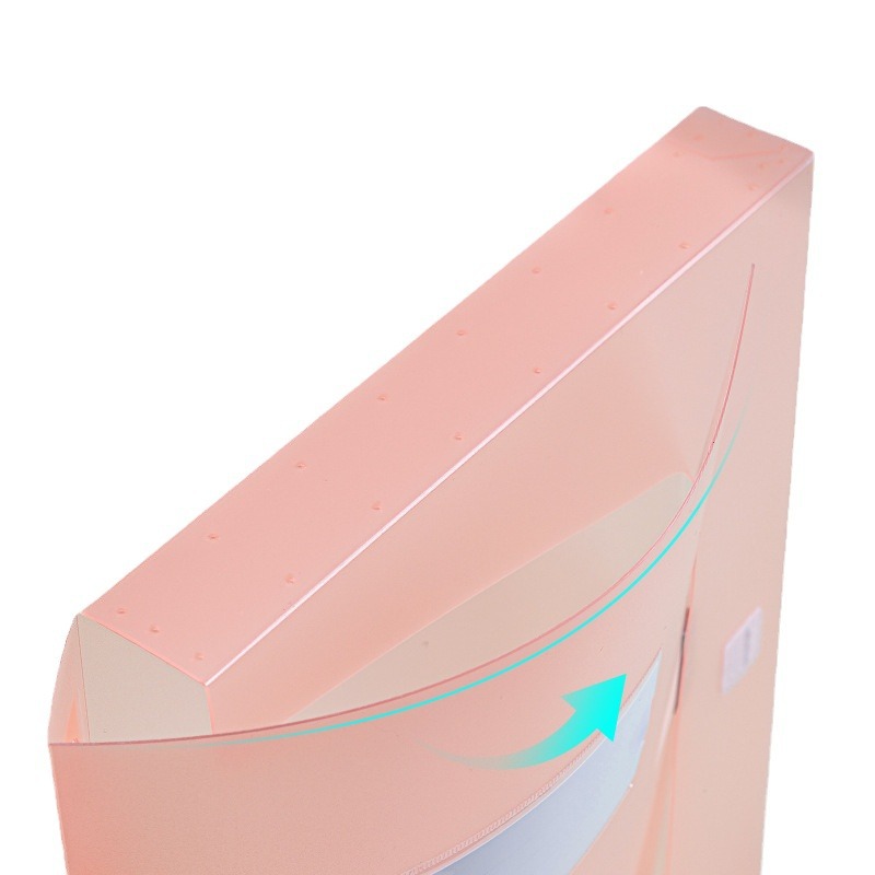 Deli 63210 63211 Carpeta de colores transparente carpeta de múltiples capas A4 bolsa de inserción caja de archivo transparente