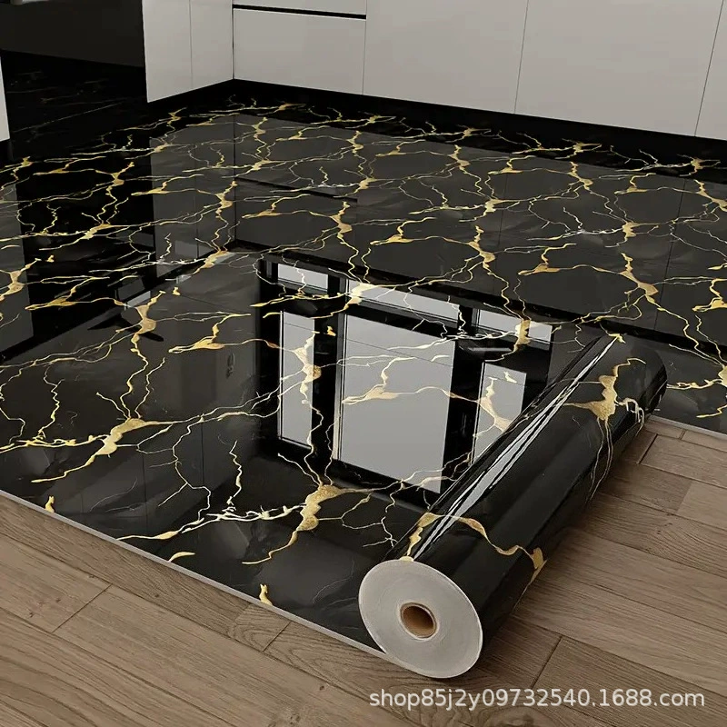 Самоклеящаяся ПВХ-обои, водостойкие 3D рисунки: мультфильм и мрамор, ширина 60 см, без клеевого следа
