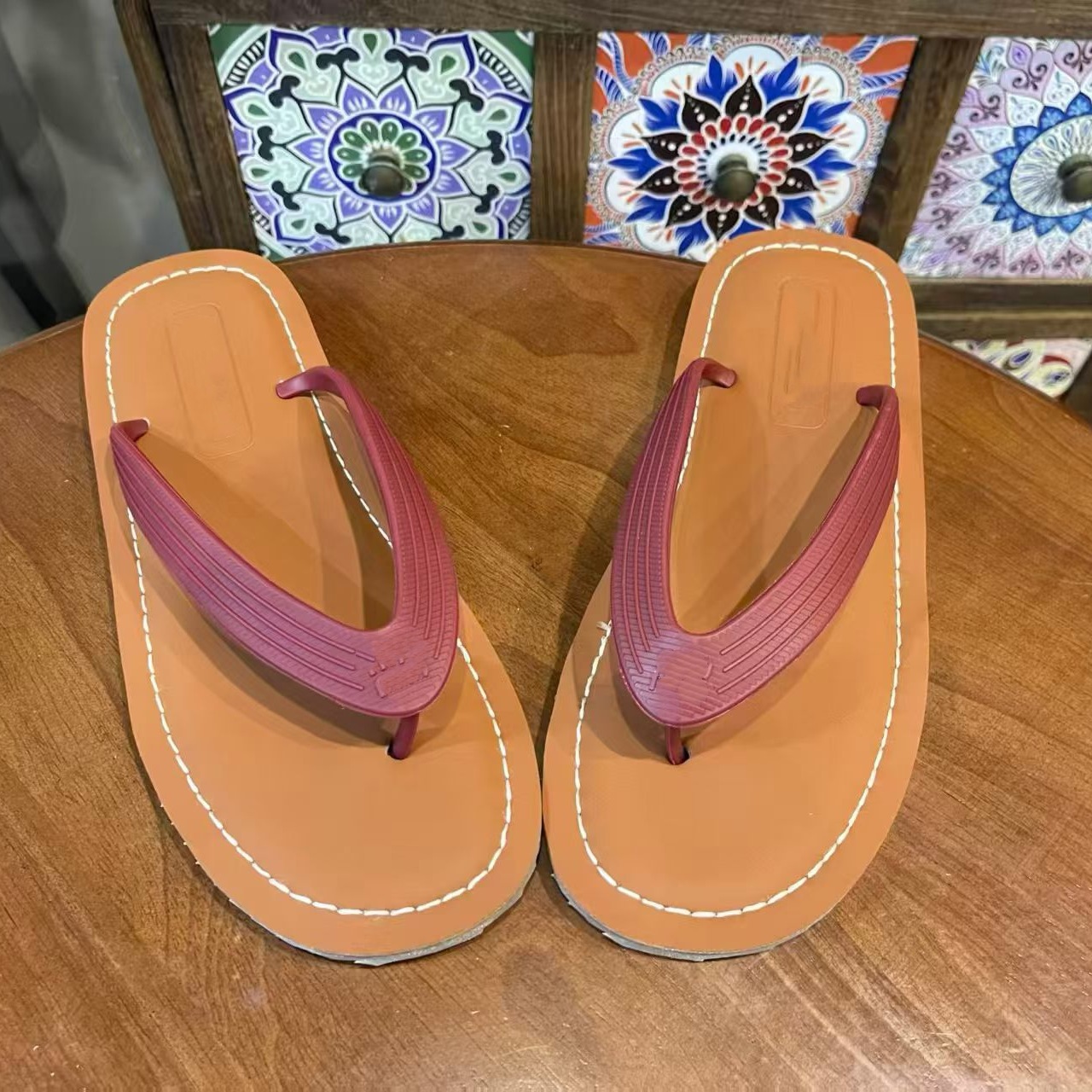 Quality Shoes Cross-border Summer Casual Versatile Fashionable Flip-Flops For Beach And Outdoor Wear, Comfortable Flat Sandals_vogvips.com