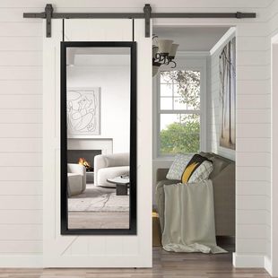 Full-Length Mirror Behind the Door, Wall-Mounted Dressing Mirror for Home Use, Suitable for Small Spaces and Door-Mounted