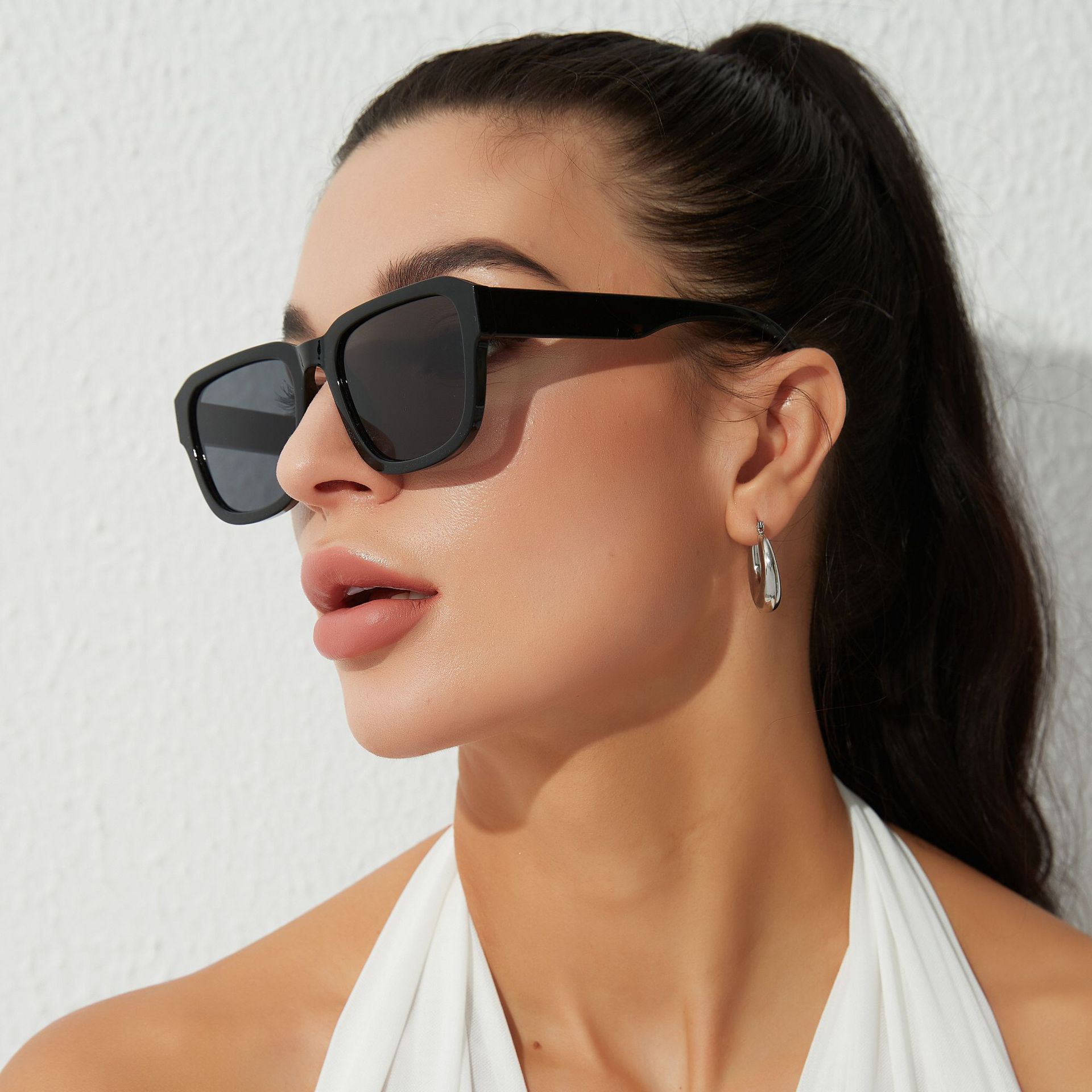 2022 gafas de sol de marco redondo personalidad europea y americana tendencia gafas de sol lente PC puede caer bola nuevas gafas de sol