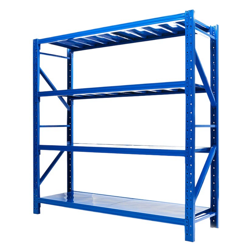 Стеллажи для склада, складские полки, многоярусные легкие и усиленные стеллажи для домашнего хранения, готовые стеллажи, утолщенная сталь.