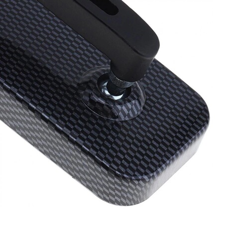 Foreign trade hot-selling motorcycle modified all-aluminum blue glass square curved rod snake pattern rearview mirror reversing mirror reflector
