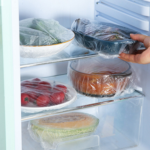 Disposable fresh-keeping bag cover leftover food bowl cover elastic mouth food-grade plastic wrap cover bowl cover household