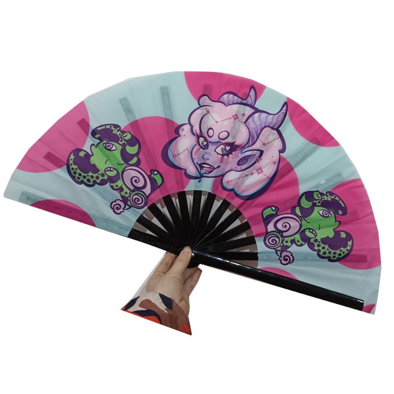 Suministro transfronterizo Conjunto de 50 piezas de Kung Fu ventilador plegable publicidad Kung Fu fan orgullo ventilador de gran tamaño ventilador de sonido