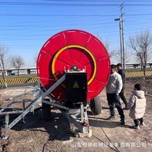 恒砺JP75-300全自动卷盘式喷灌机大型浇地农用自走式绞盘式浇地机