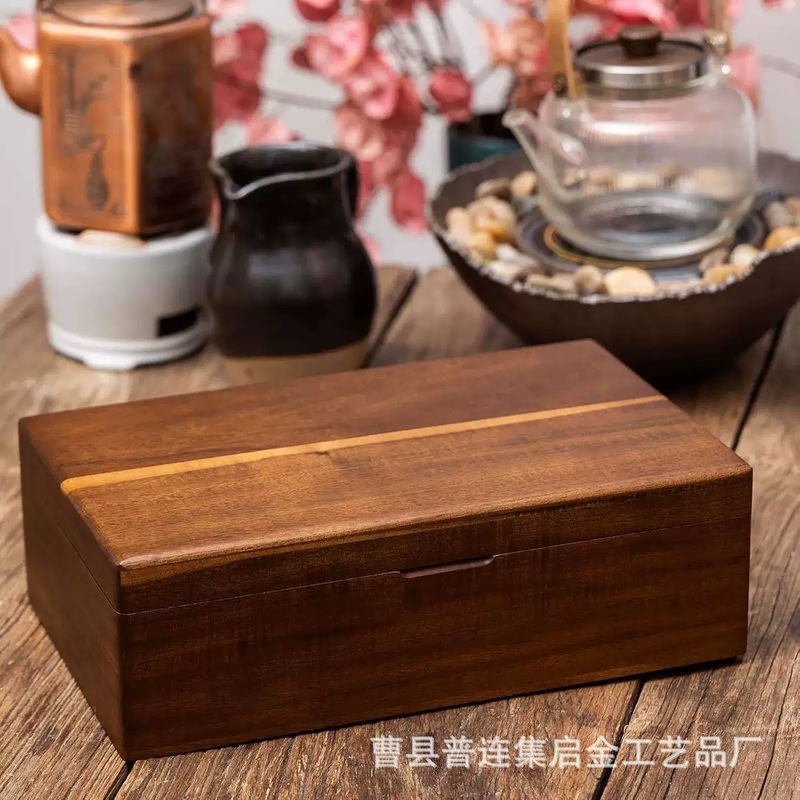 クロスボーダー木製ティーバッグコーヒー収納ボックスデスクトップ多目的引き出し式ティーバッグ収納ボックス|undefined