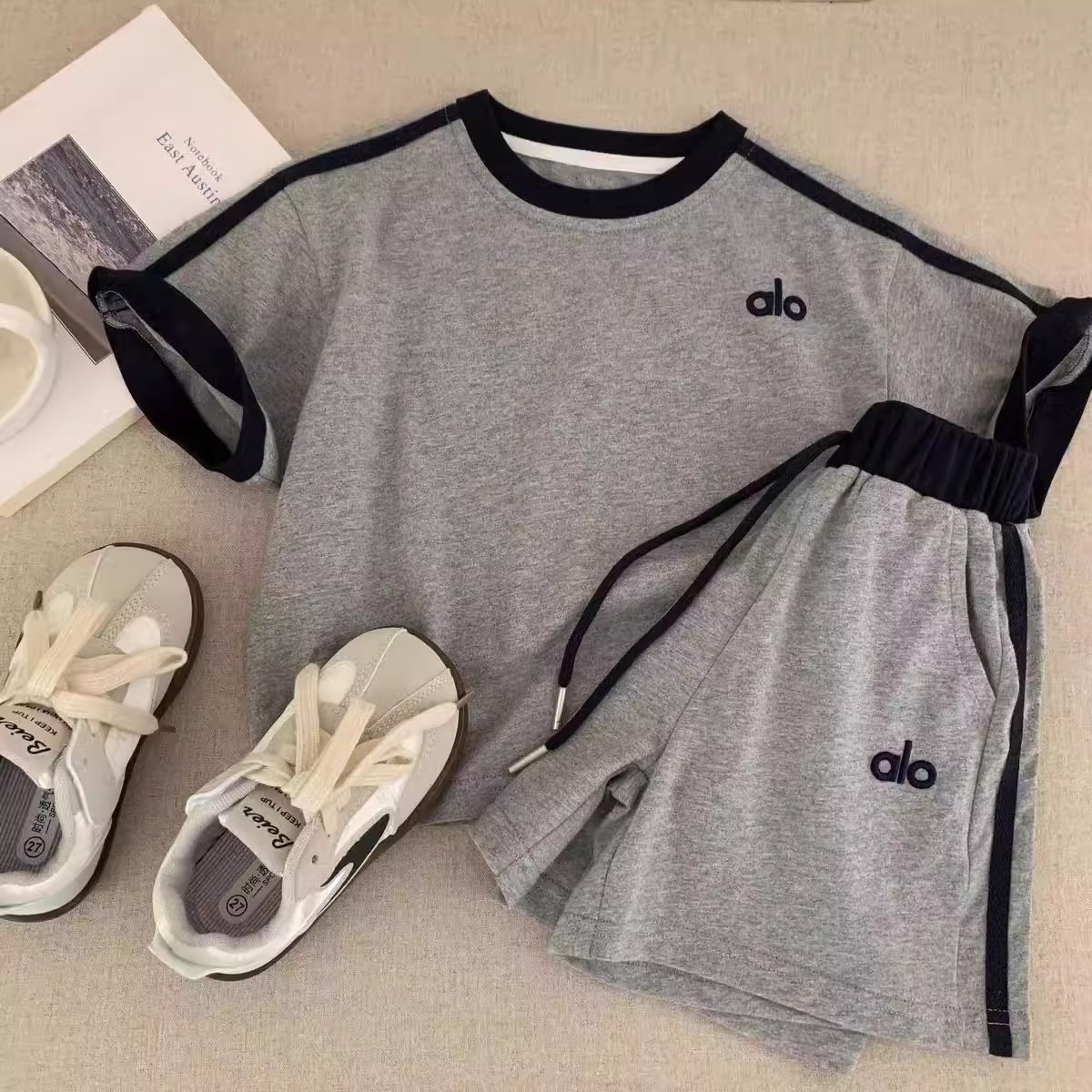 1103-그레이 투피스세트 [재고있음! ]