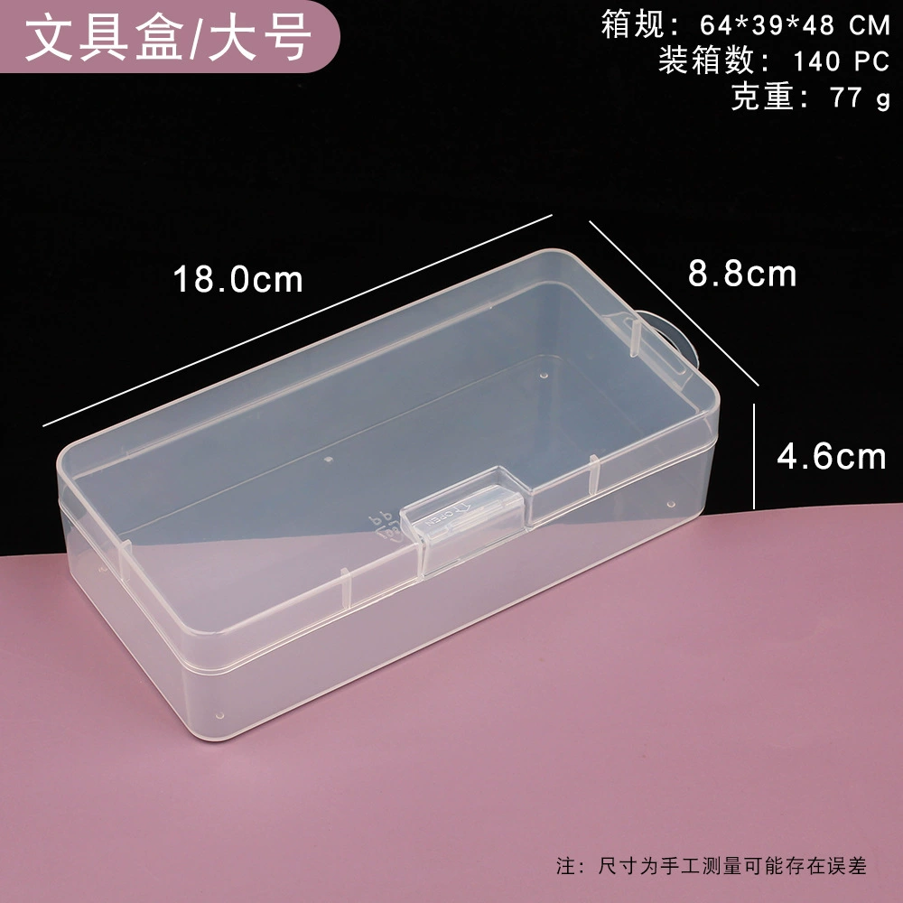RSNN Square Transparent Plastic Storage Box for Accessories with Beads - Clear Mini Box