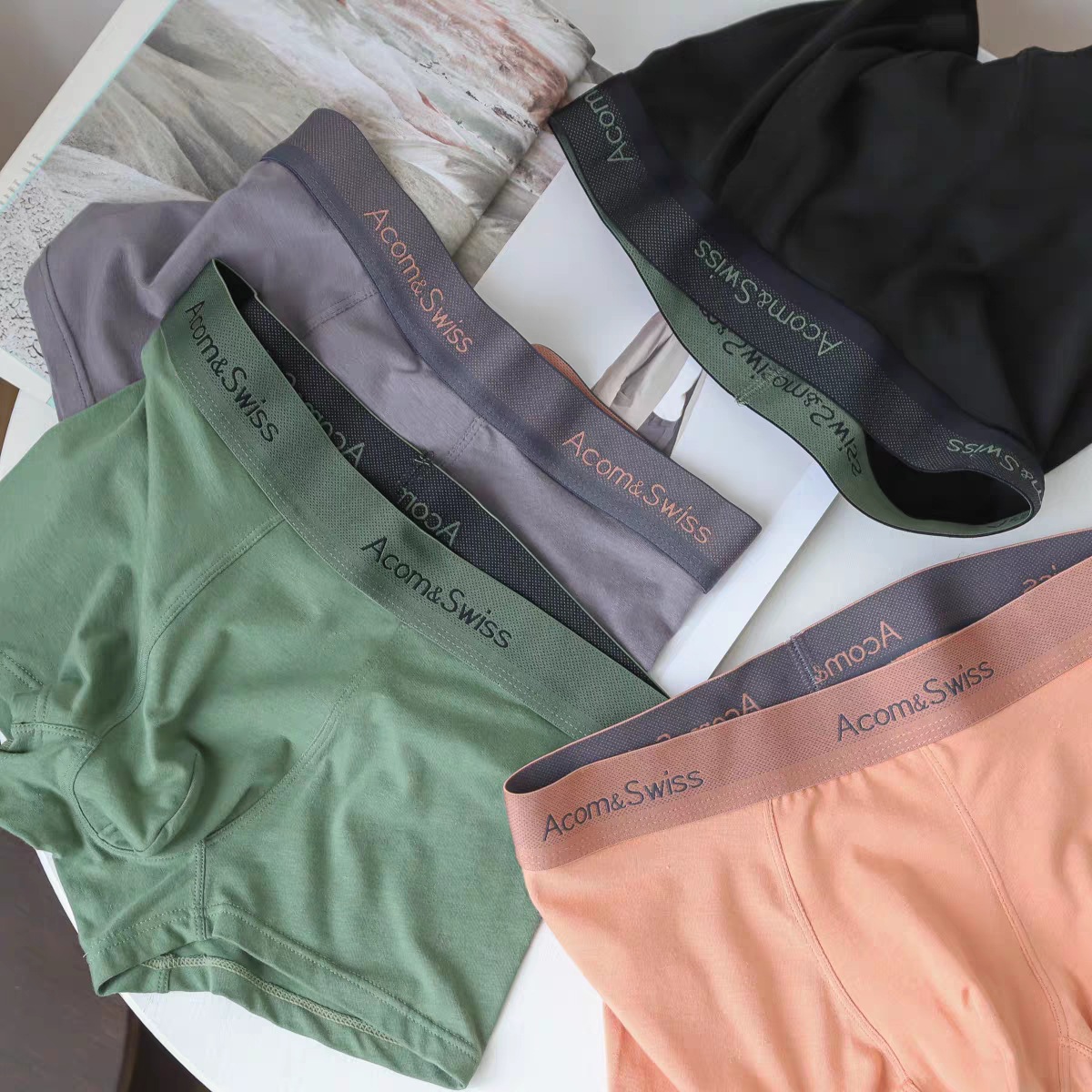 Ropa interior de los hombres algodón más tamaño grafeno antibacteriano entrepierna sin costura boxer ropa interior 260kg usable puro algodón