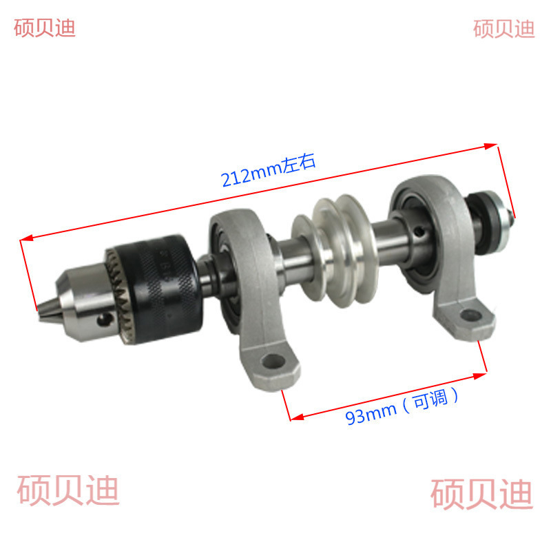 DIY 旋盤パンチングマシン無動力スピンドルプーリーセットアクセサリーマイクロ旋盤チャック心押し台ツールホルダー 50|undefined