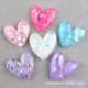 sequins love heart diy resin accessories children's hair clip headdress handmade material cream glue mobile phone case accessories