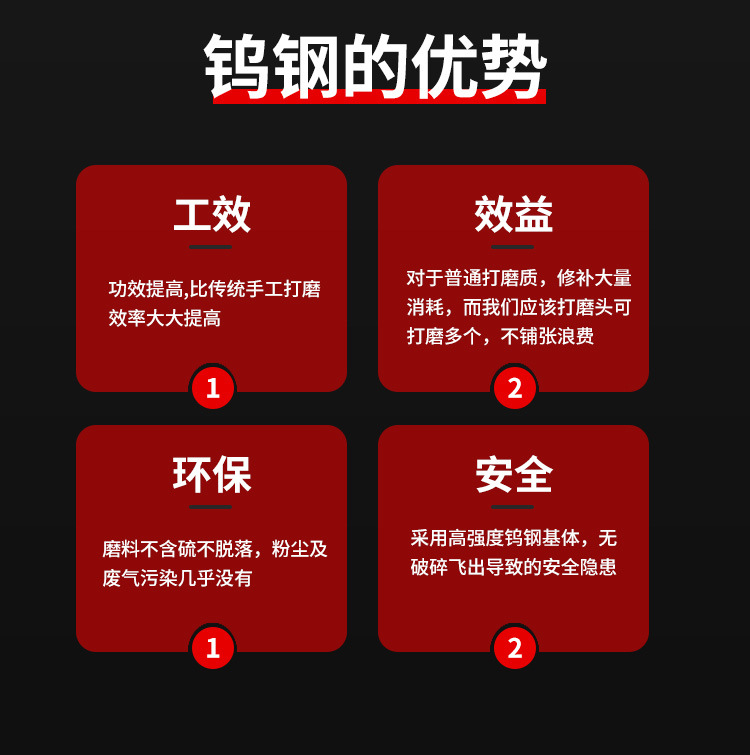Tire Repair Grinding Head Tungsten Steel Grinding Wheel Car Tire Repair Tool Set Pneumatic Grinder Low Speed Grinding Brush